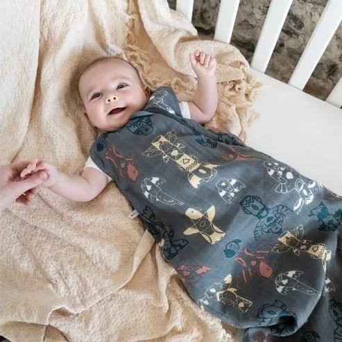 Perlimpinpin Bamboo Muslin Sleep Bag - Totems (1.0 tog)