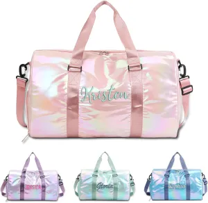 Personalized Duffle Bag Custom Embroidered Gym Bag with Name for Sports, Travel, Dance, Bridesmaid Gifts