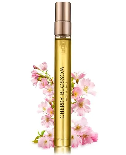 Pheromone Perfume for Women & Men, No.12 Cherry Blossom, Floral and Airy Fragrances Notes,Enhanced Scents,Long Lasting Perfume Oil, Pheromone Cologne for Men&Women, 0.34 oz Travel Size Perfume Spray