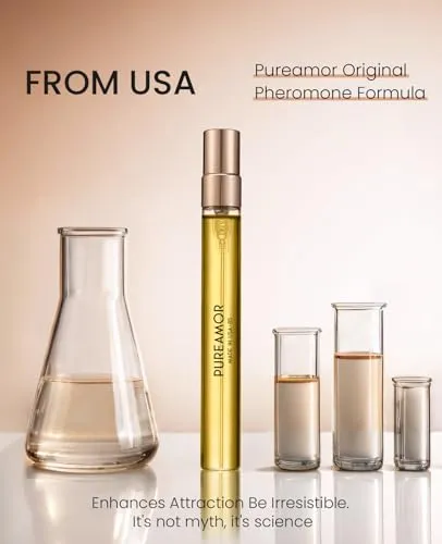 Pheromone Perfume for Women & Men, No.12 Cherry Blossom, Floral and Airy Fragrances Notes,Enhanced Scents,Long Lasting Perfume Oil, Pheromone Cologne for Men&Women, 0.34 oz Travel Size Perfume Spray