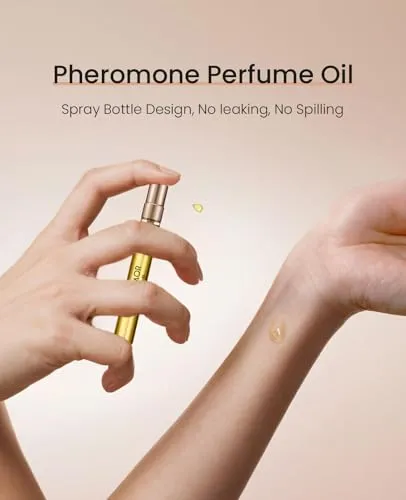 Pheromone Perfume for Women & Men, No.12 Cherry Blossom, Floral and Airy Fragrances Notes,Enhanced Scents,Long Lasting Perfume Oil, Pheromone Cologne for Men&Women, 0.34 oz Travel Size Perfume Spray