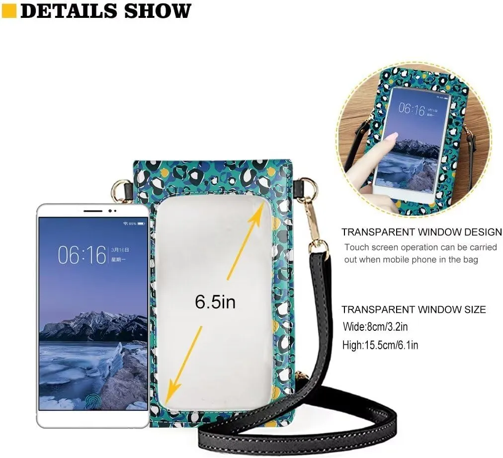 Phone Bag Sling Crossbody Phone Waterproof Bag Purse Cell Phone Wallet Purse Bag Over Shoulder Strap