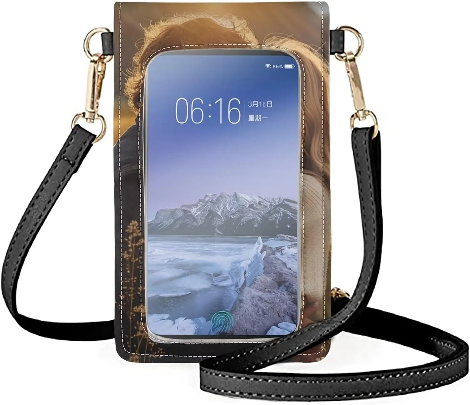 Phone Bag Sling Crossbody Phone Waterproof Bag Purse Cell Phone Wallet Purse Bag Over Shoulder Strap