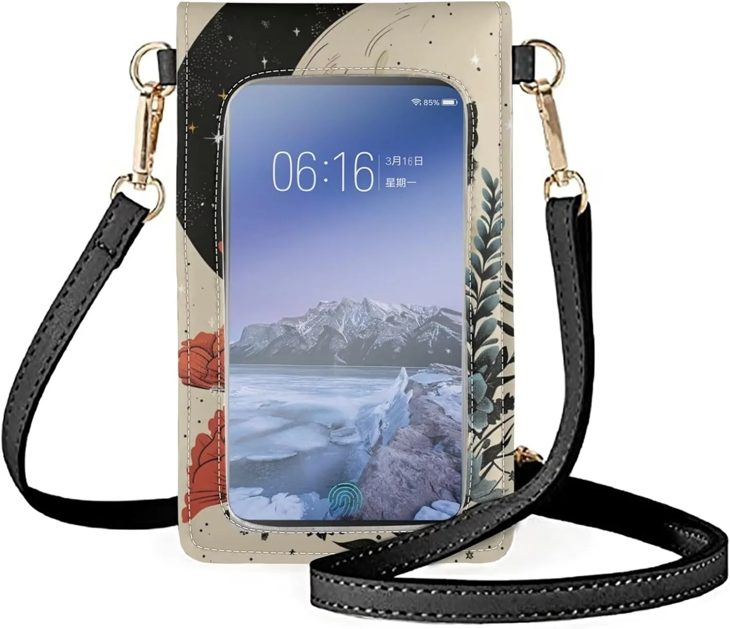 Phone Bag Sling Crossbody Phone Waterproof Bag Purse Cell Phone Wallet Purse Bag Over Shoulder Strap