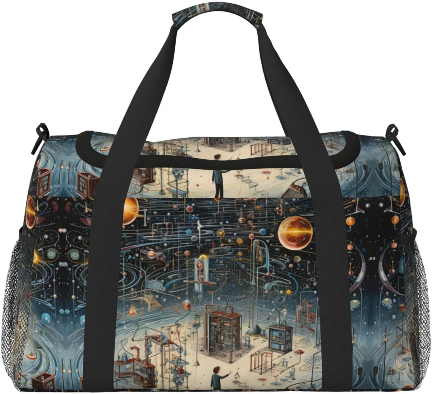 Physics Print print Overnight Bags for Women and Men Shoulder Bag Carry On Bag for Traveling Travel Essentials