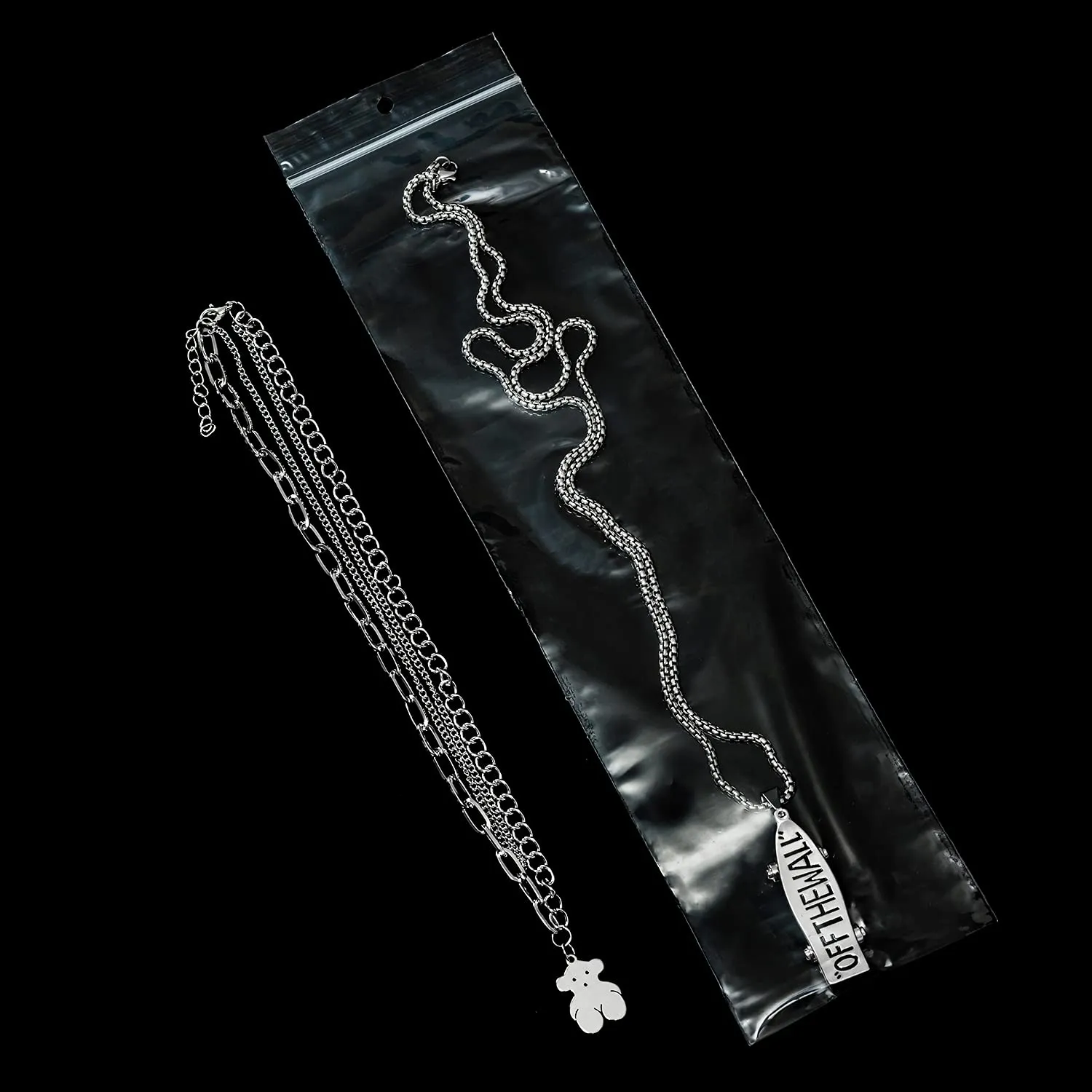 Piokio 3" x 12" Clear Zipper Reclosable Plastic Bags, Necklace Bags with Hang Hole, 2 Mil (Pack of 400) for Packaging & Shipping Incense, Necklaces & Jewelry