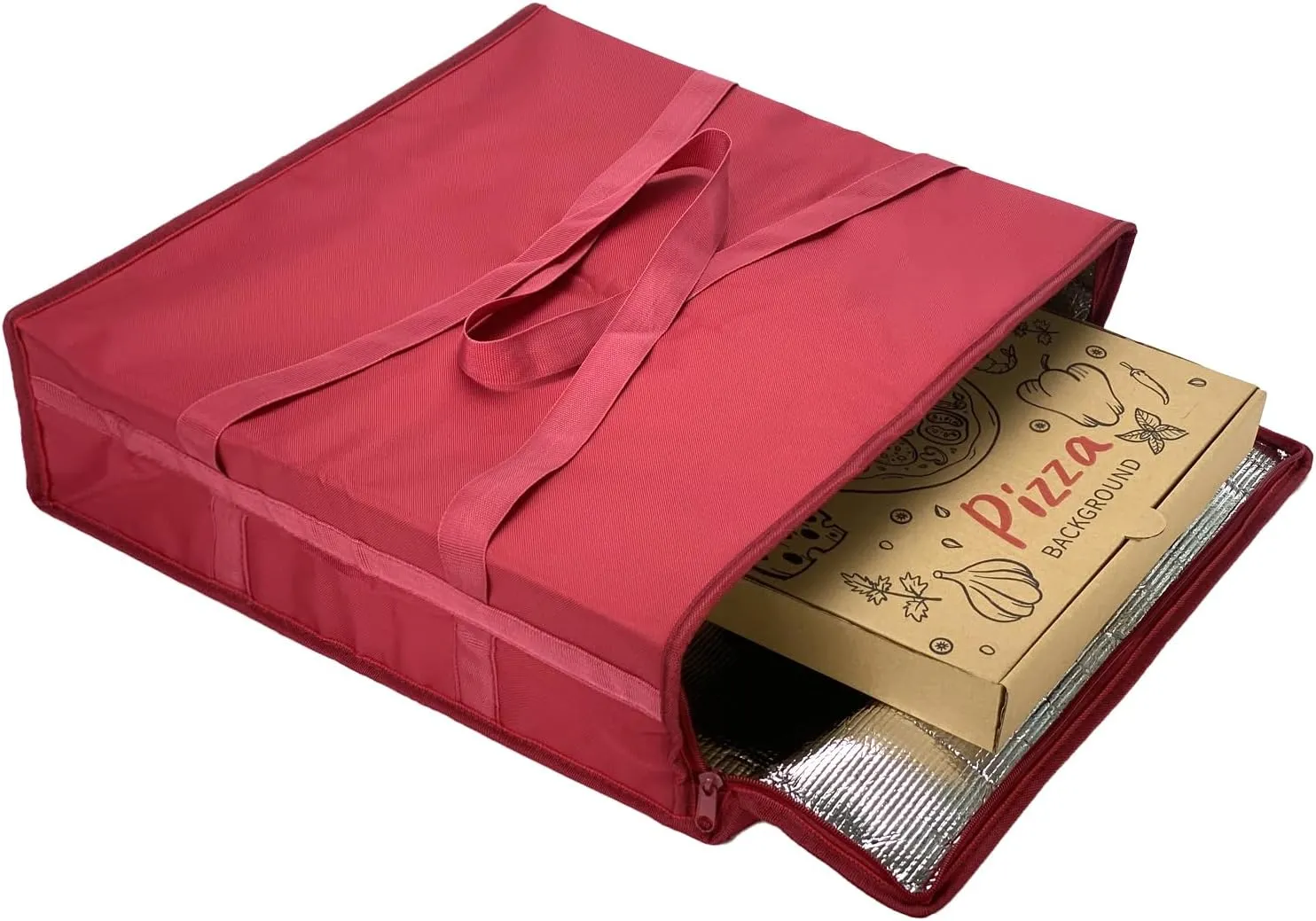Pizza Delivery Bag - Insulated Pizza Bags for Delivery, Perfect for Personal and Professional Pizza Transportation（20"*20"*6"）