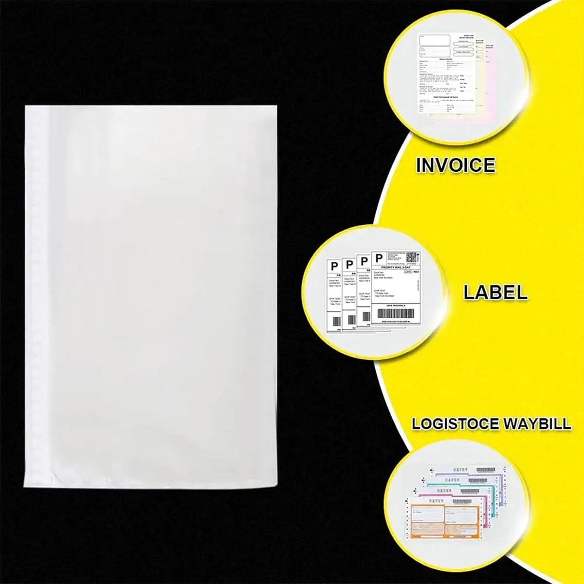 Plastic Bags 100PCS Transparent Zip Lock Clear Resealable Storage Packaging