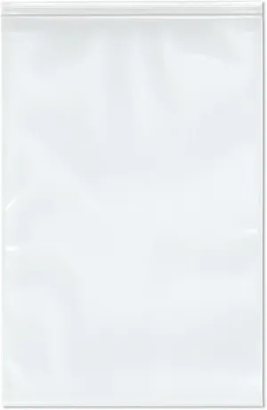Plymor 12" x 18" (Pack of 50), 6 Mil Industrial Duty Zipper Reclosable Plastic Bags