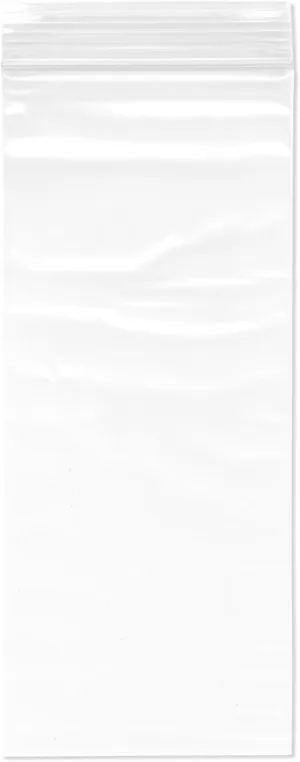 Plymor 3" x 7" (Pack of 500), 2 Mil Zipper Reclosable Plastic Bags