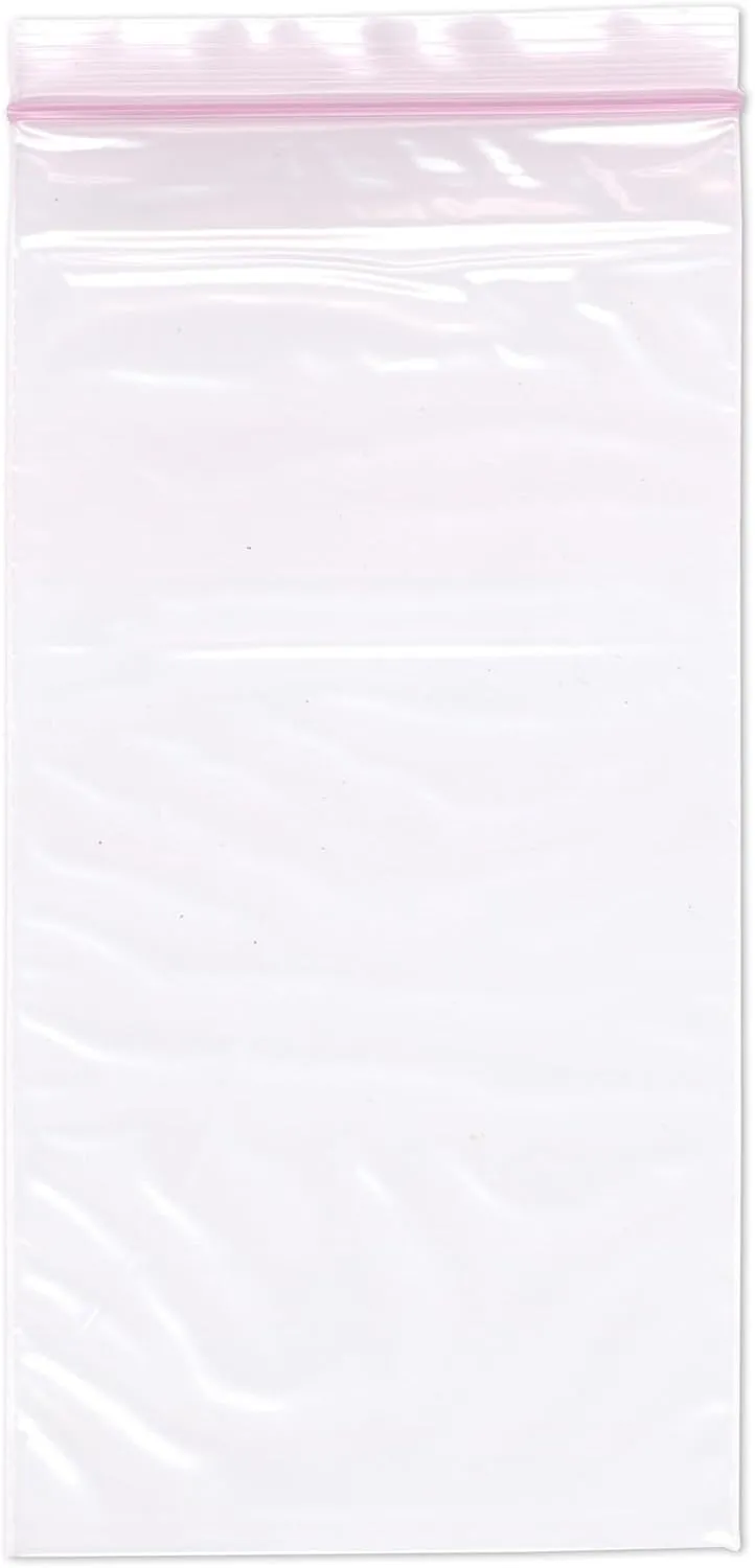 Plymor 4" x 8" (Pack of 100), 2 Mil Anti-Static Zipper Reclosable Plastic Bags