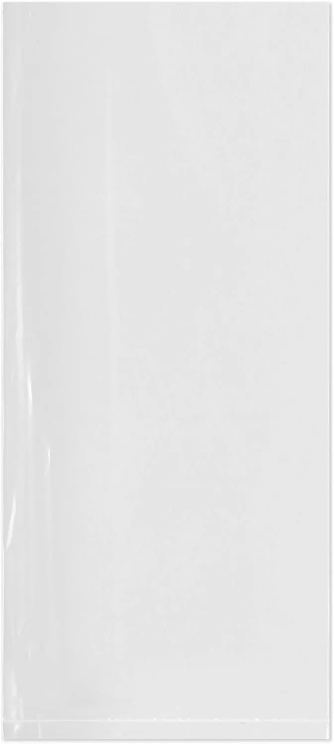 Plymor 8" x 18" (Pack of 200), 2 Mil Flat Open Clear Plastic Poly Bags