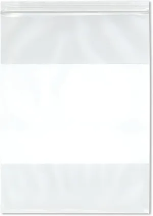 Plymor 9" x 12" (Pack of 100), 6 Mil Industrial Duty White-Block Zipper Reclosable Plastic Bags
