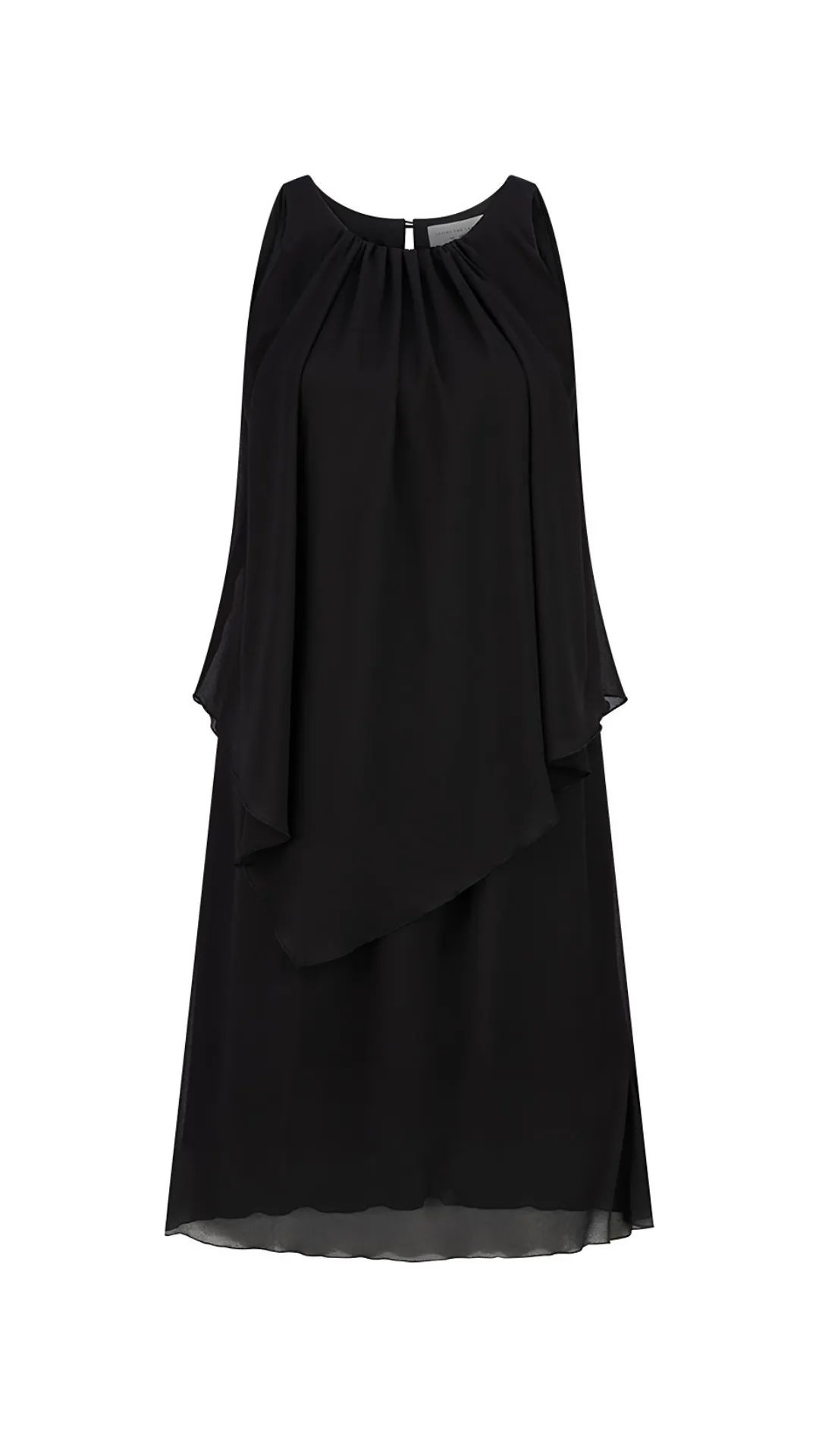 Poppy Chiffon Dress - Black