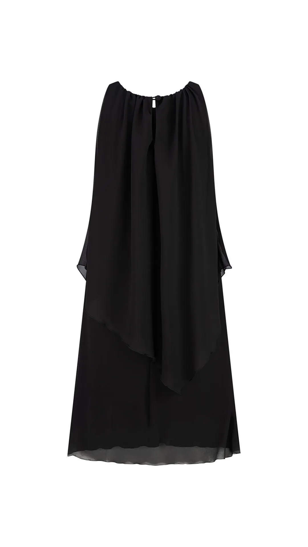 Poppy Chiffon Dress - Black