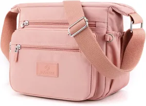 PORRASSO Women Crossbody Bag Casual Shoulder Bag Multi-pocket Messenger Bag