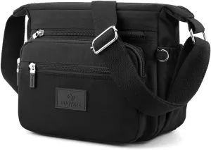 PORRASSO Women Crossbody Bag Casual Shoulder Bag Multi-pocket Messenger Bag