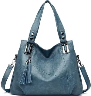 PORRASSO Women Handbags Fashion Hobo Shoulder Bag Ladies Crossbody Bag Large Tote Purse