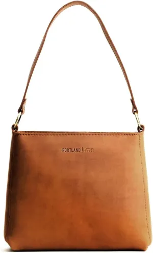Portland Leather Goods Triangle Shoulder Bag for Women – Handmade from the Finest Full-Grain Hides