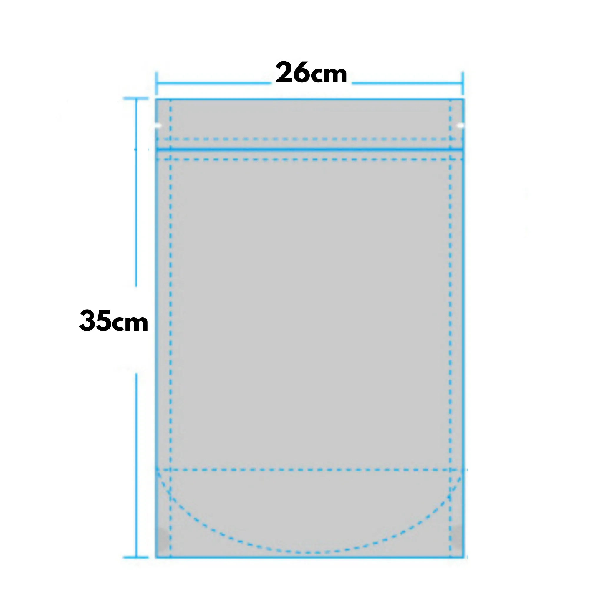 Premium 260 X 350mm   50mm Stand Up Double Aluminium Foil Zip Lock Bags- Get The Best Zip Lock Aluminum Foil Bag Near You