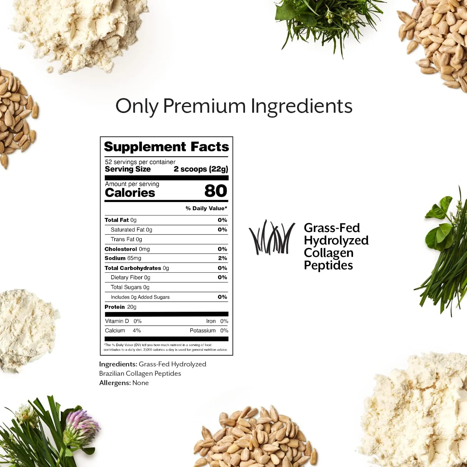 PROMIX Collagen Peptides Protein Powder, Pasture-Raised Grass Fed Hydrolysate | Unflavored, 2.5lbs | Keto, Non GMO, Gluten Free, Natural, Organic, Hydrolyzed | For Healthy Skin, Bones, Hair and Joints