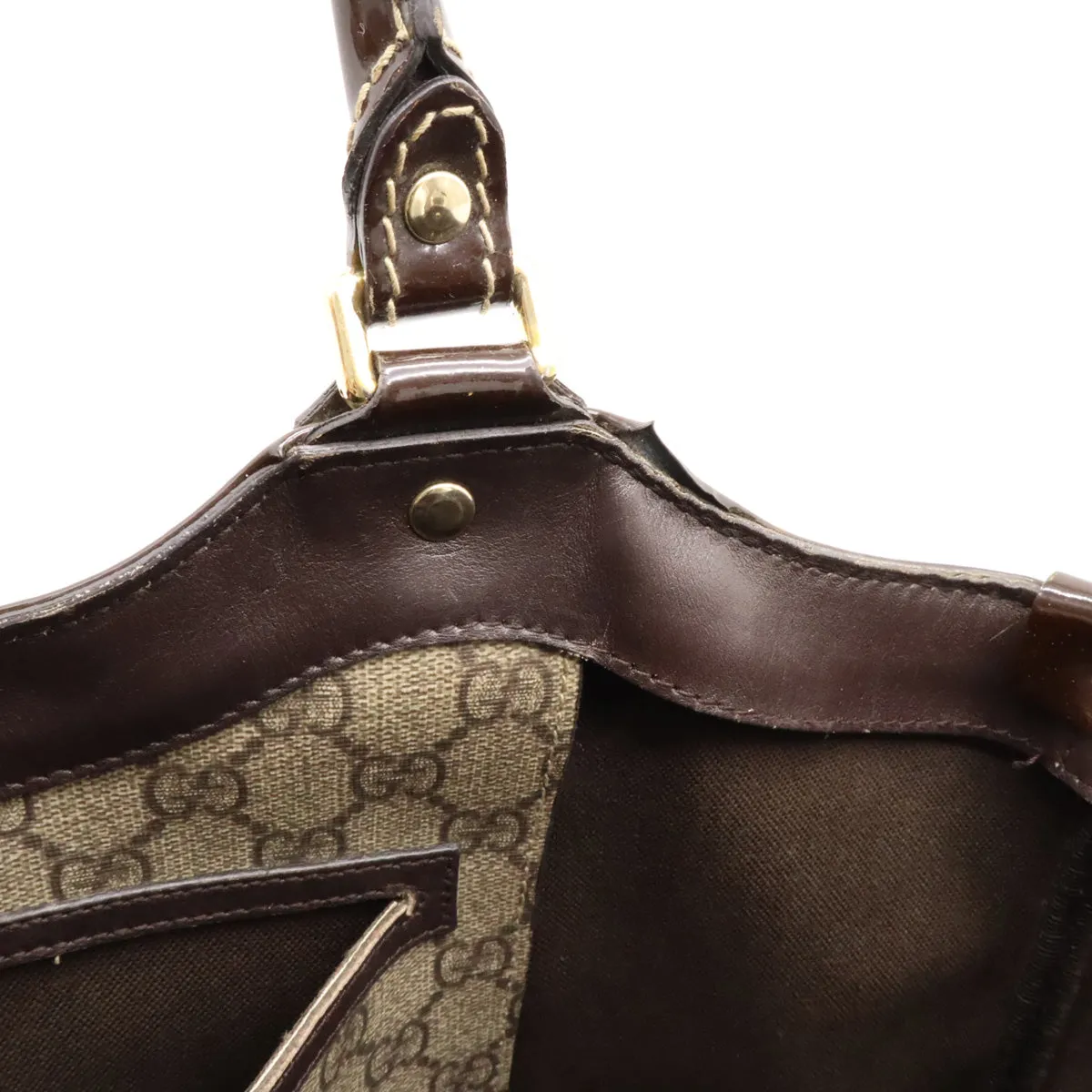 PVC/Enamel 203521 Innovative Refined Leather GG Gucci Bag Tote Ribbon Supreme