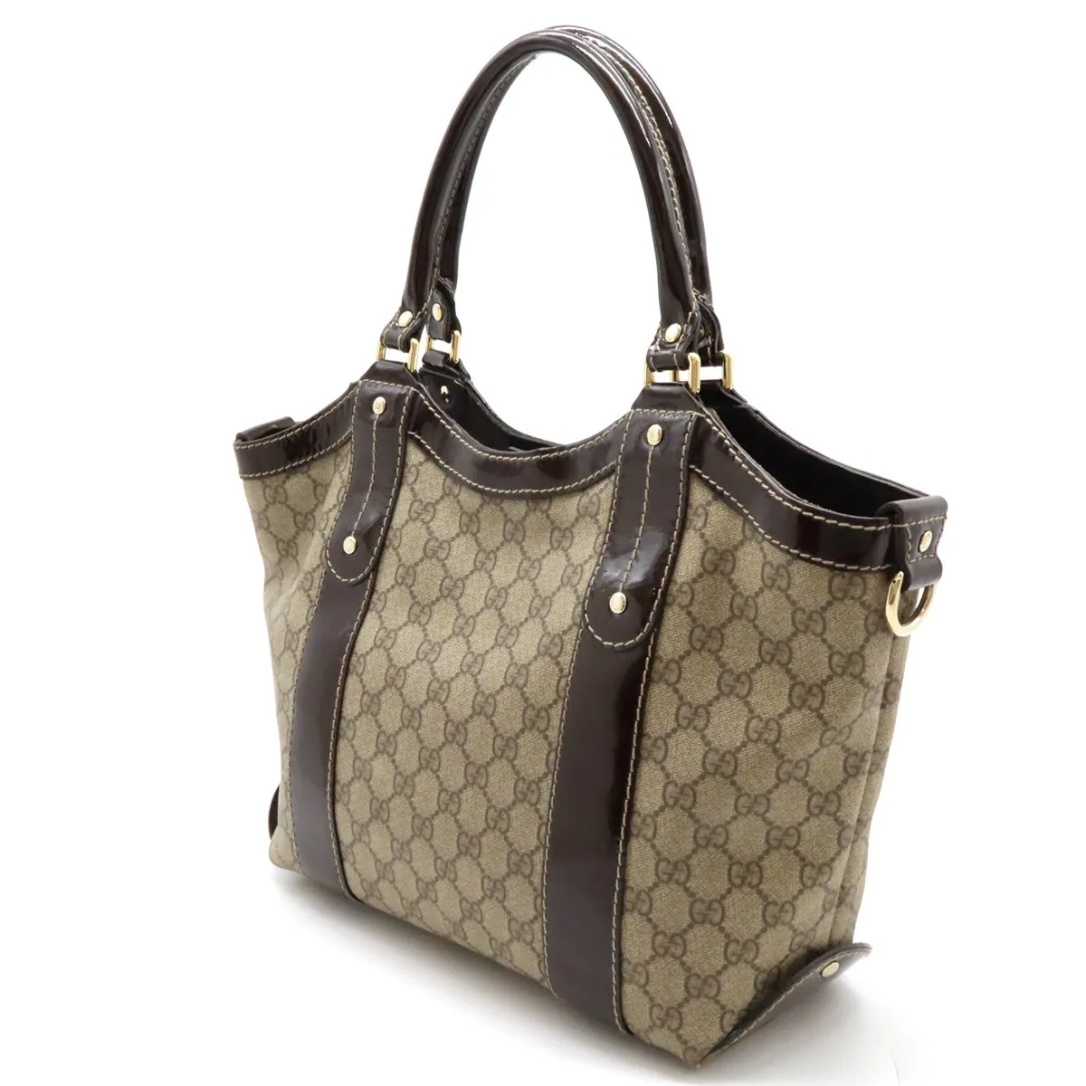 PVC/Enamel 203521 Innovative Refined Leather GG Gucci Bag Tote Ribbon Supreme