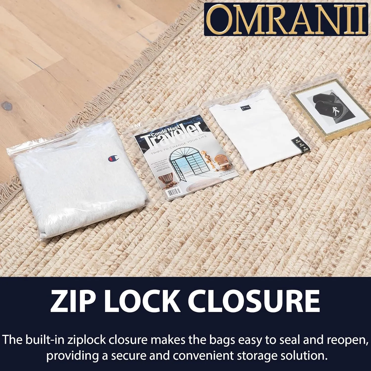 Reclosable Hang Hole Zip Poly Bags, 4Mil 10" X 12" & 100 Bags | LDPE Material, Clear Plastic with Resealable Lock Seal Zipper | Resealable Zip Top Lock For Travel, Storage, Packaging & Shipping