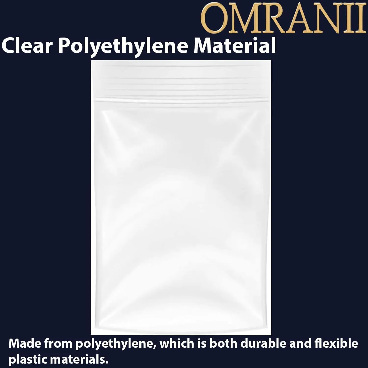 Reclosable Zip Poly Bags, 2Mil 20" X 24" & 100 Bags | LDPE Material, Clear Plastic with Resealable Lock Seal Zipper | Resealable Zip Top Lock For Travel, Storage, Packaging & Shipping