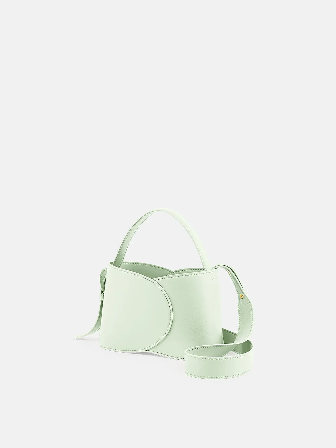 Refined Curve Bucket Cloud Bag-Small Superior