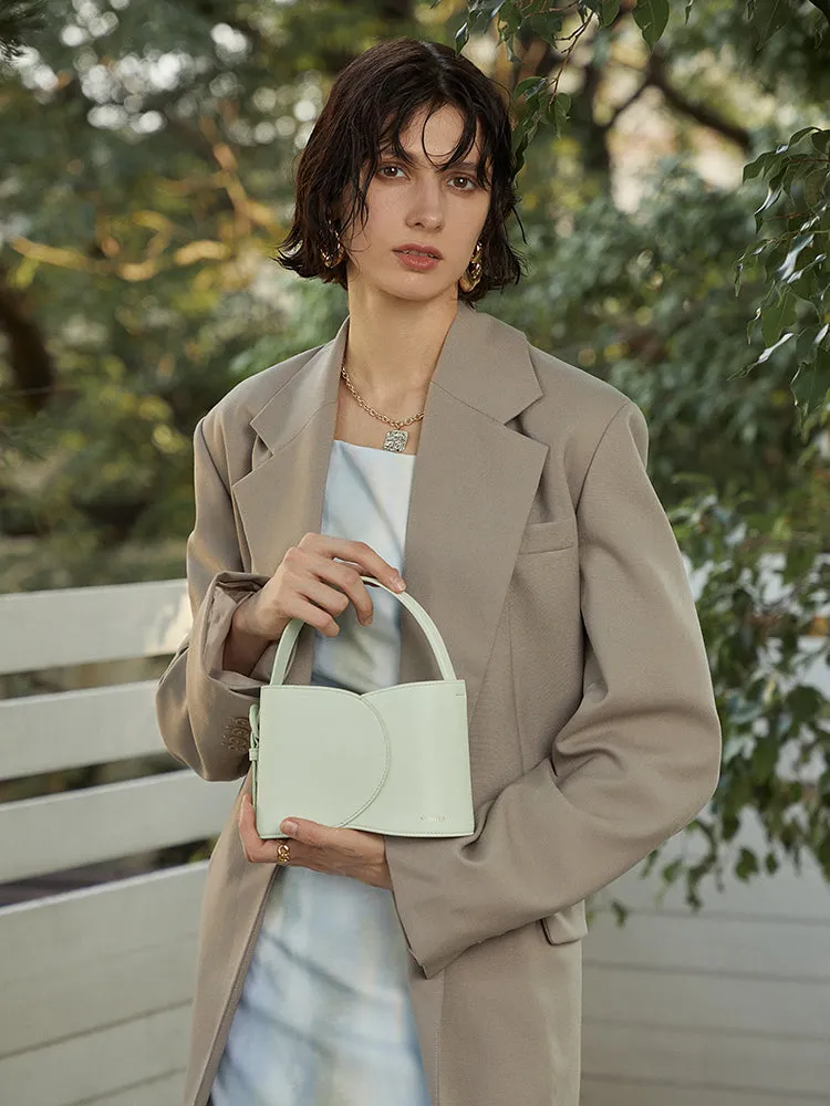 Refined Curve Bucket Cloud Bag-Small Superior