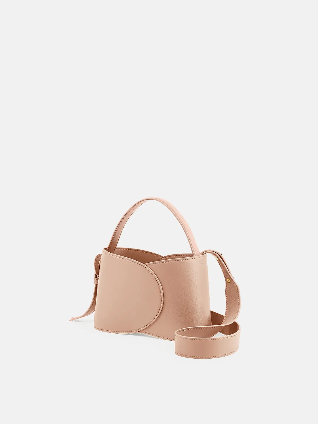 Refined Curve Bucket Cloud Bag-Small Superior