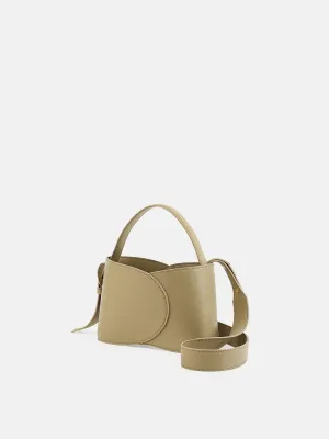 Refined Curve Bucket Cloud Bag-Small Superior