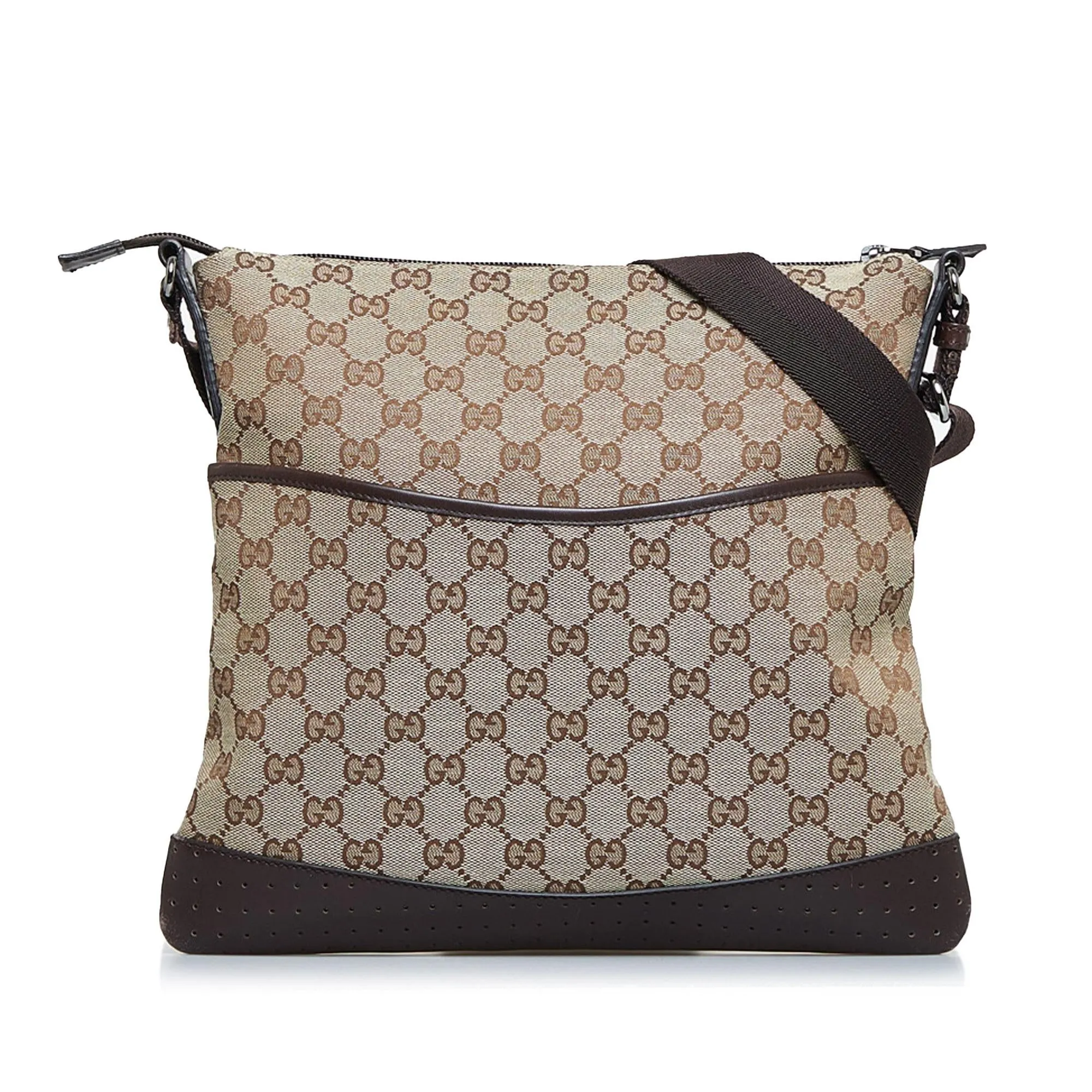 Refined High-capacity (SHG-87k0HK) GG Crossbody Canvas Gucci