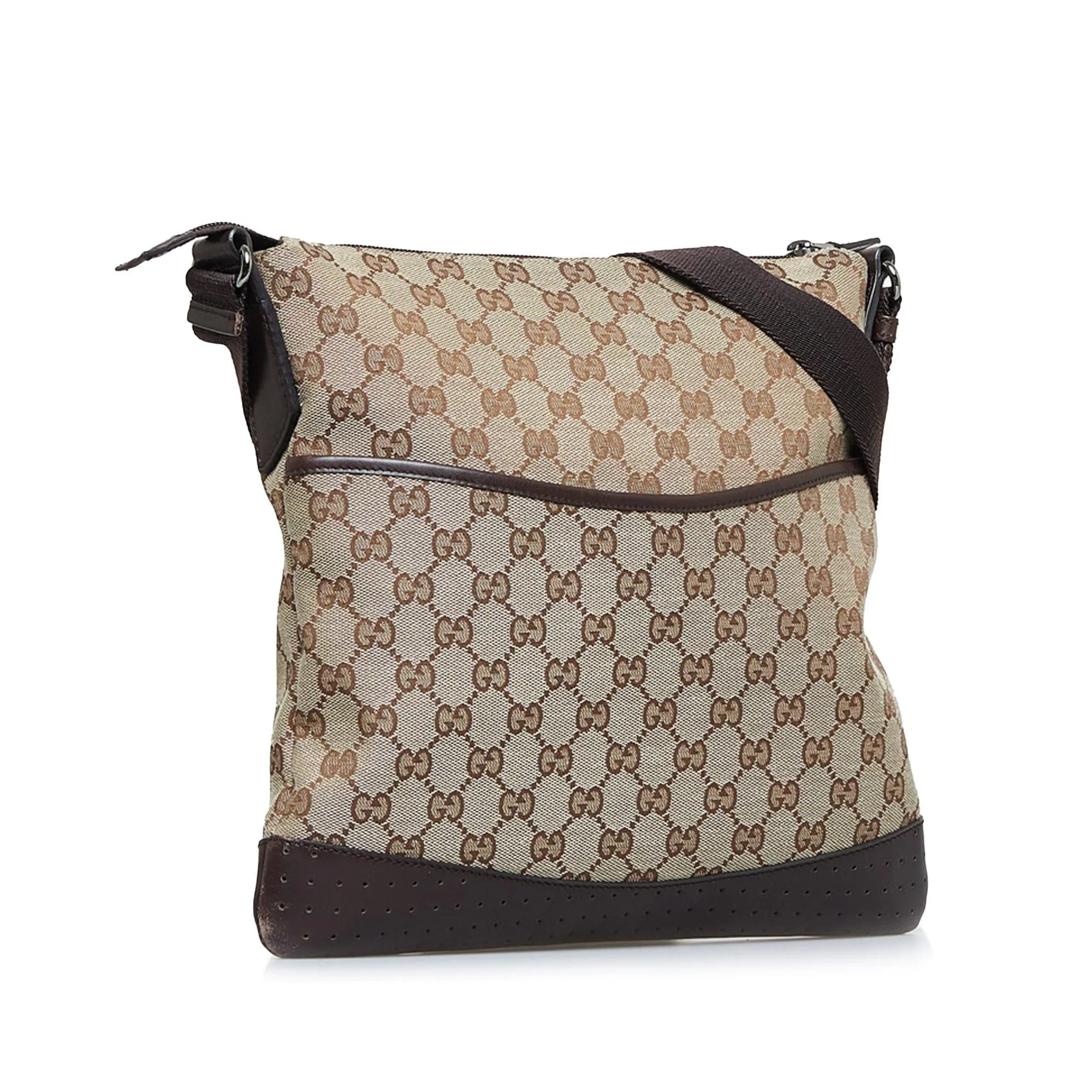 Refined High-capacity (SHG-87k0HK) GG Crossbody Canvas Gucci