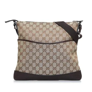 Refined High-capacity (SHG-87k0HK) GG Crossbody Canvas Gucci