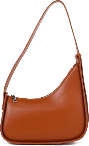 Rejolly Half Moon Bag for Women Underarm Crescent Hobo Bag Shoulder Purse PU Leather Trendy Handbag