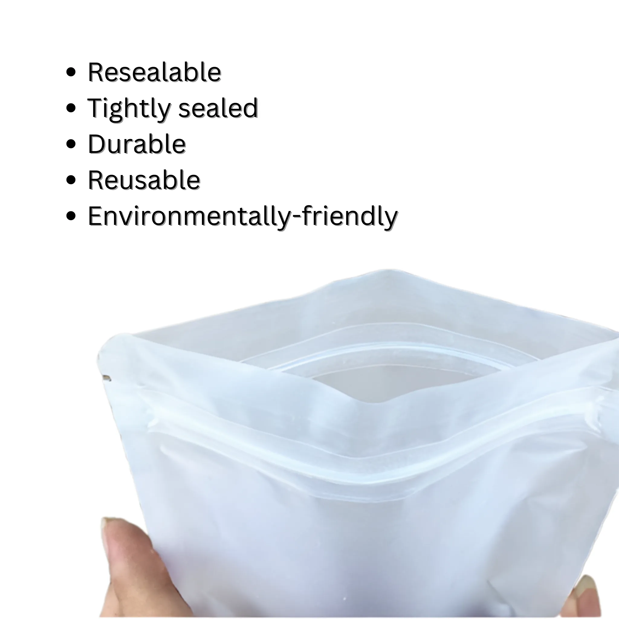 Resealable Zip Lock Flat Matte Plastic Bag - 100 X 150mm- Best Plastic Zip Lock Bags In Australia