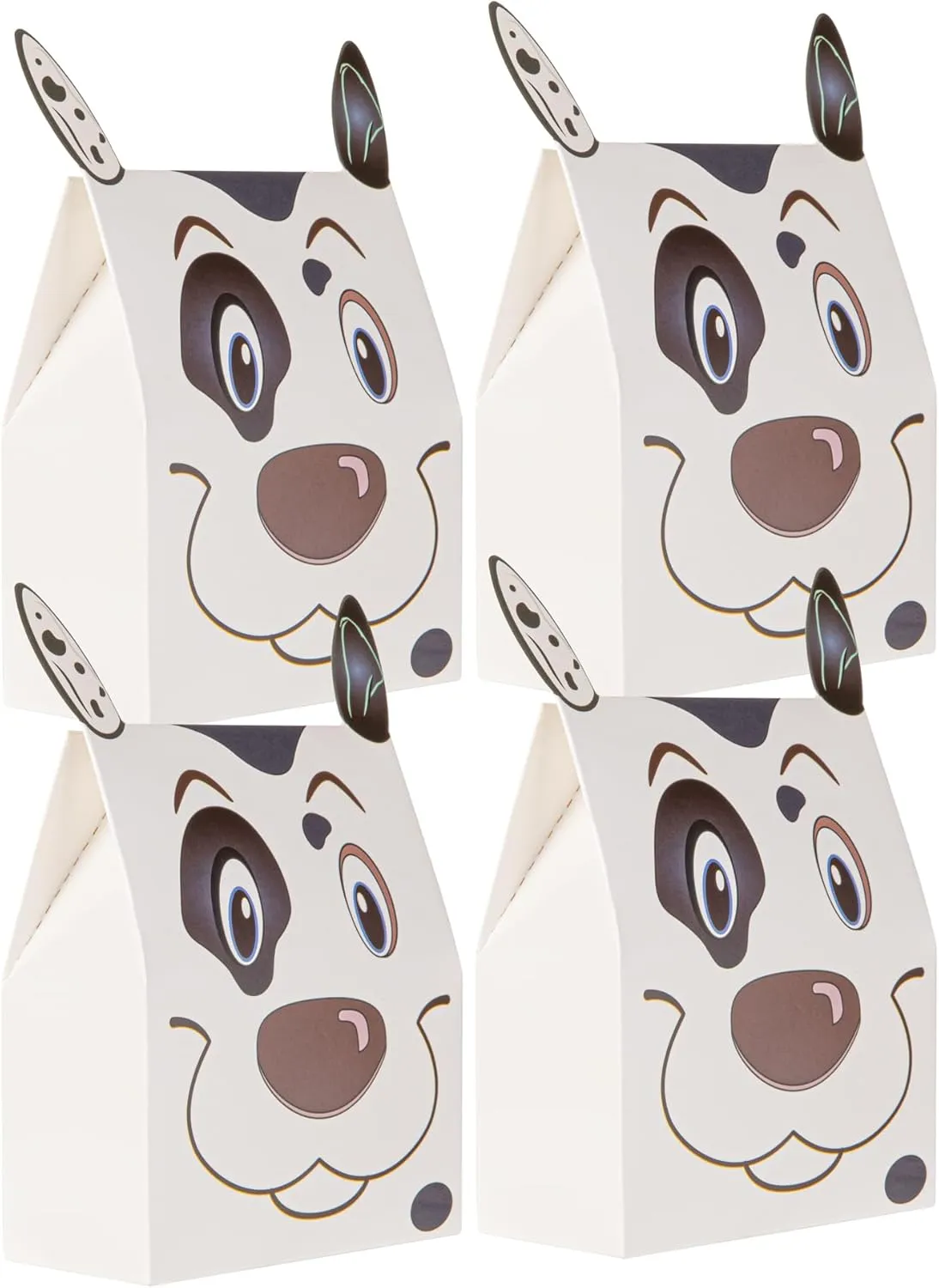 Restaurantware Pastry Tek 4 x 2 x 5 Inch Farm Animal Party Bags 100 Dog Barnyard Party Favor Bags - Tab-Lock Closure Shipped Flat Paper Farm Animal Candy Bags For Farm-Themed Parties Or Birthdays