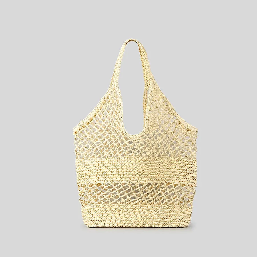 Rica - Casual Hollow Straw Shoulder Bag