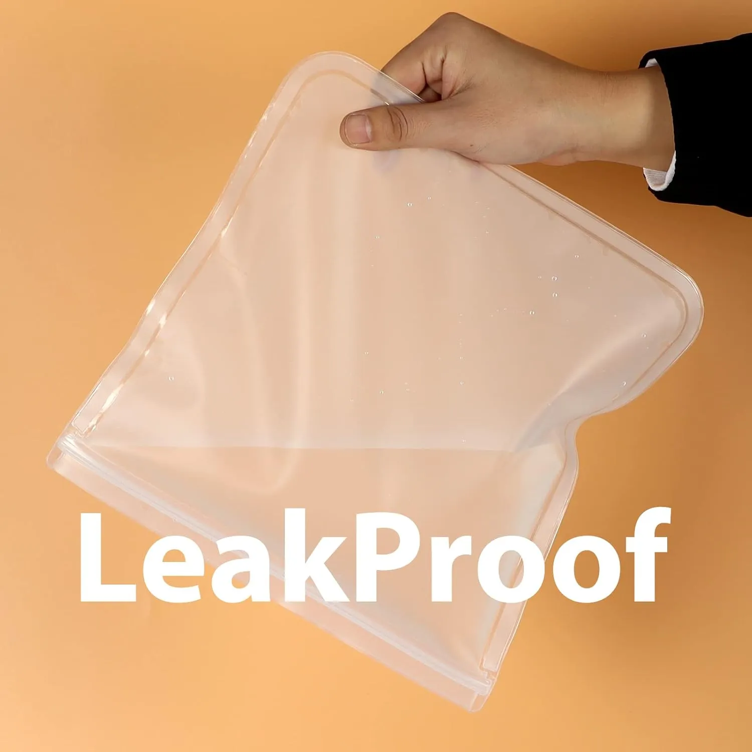 RLAVBL Gallon Freezer Bags Reusable Food Storage Bags for Vegetable, Liquid, Snack, Meat, Sandwich, 11.02x10.63 Inch, 10 Pack