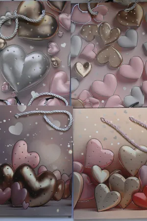 Romantic Heart Gift Bags 18*23*10