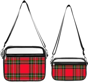 Royal Stewart Tartan Transparent Cross Bag Two-piece Set