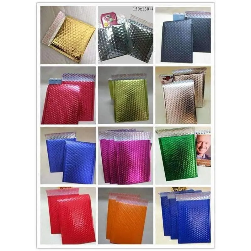 Rynx | 50 pieces/package Dark blue foil envelopes bags shipping bags Padded shipping envelopes with bubble wrap shipping bag business equipment