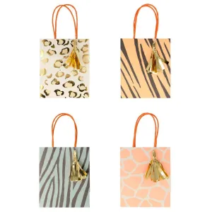 Safari Animal Print Party Bags, Pack of 8