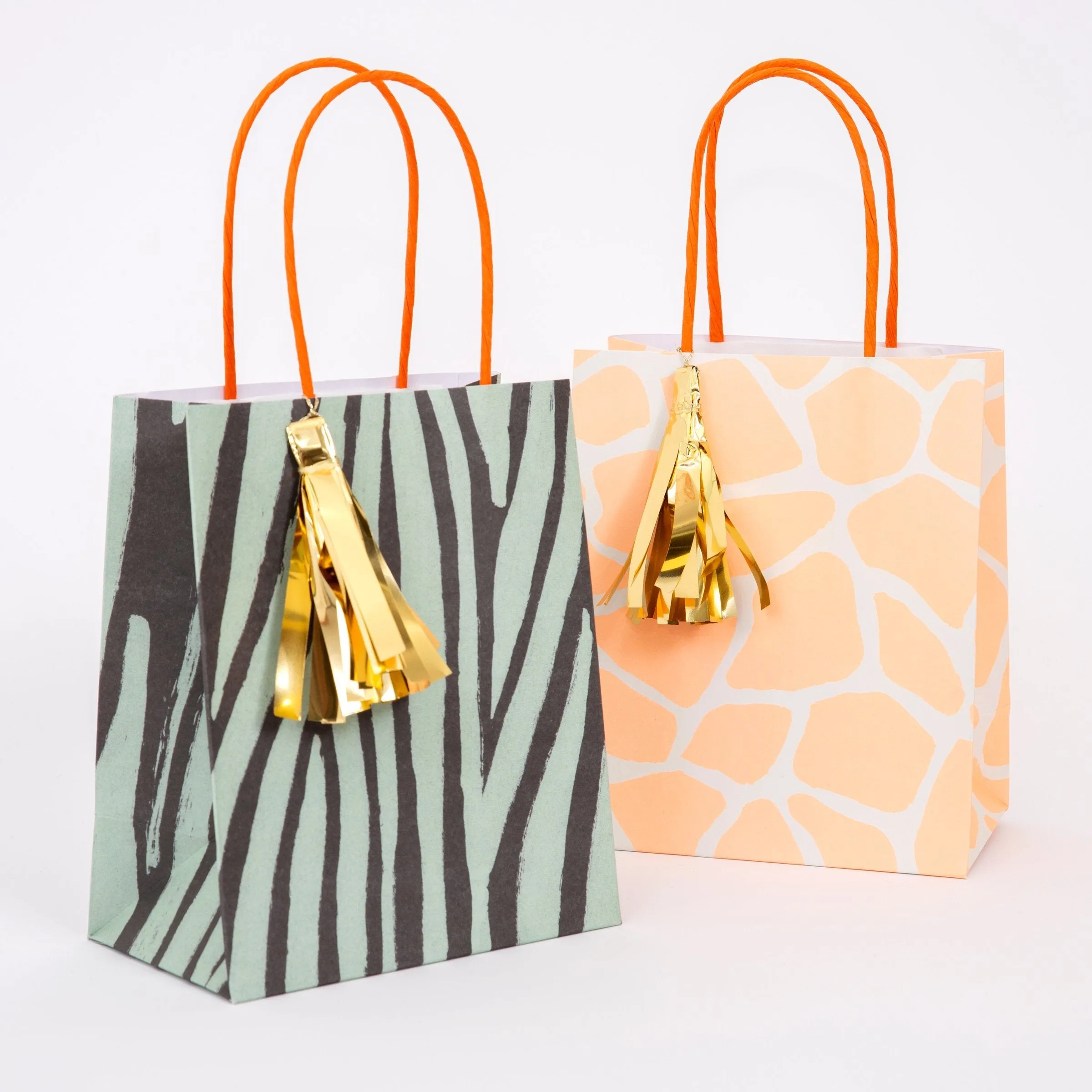 Safari Animal Print Party Bags (x 8)