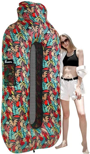 SEGOAL Inflatable Lounger Beach Bed Camping Chair Air Sofa Couch Hammock with Pillow Portable Waterproof Anti-Air Leaking for Camping Hiking Travel Beach Picnic Lakeside, No Pump Required