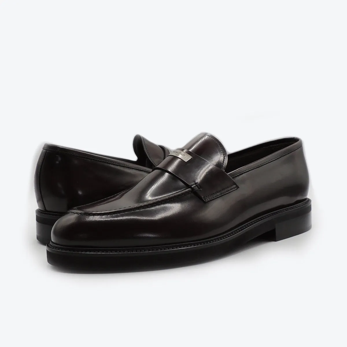 Sergio Rossi  Men's High Polished Dress Shoe in  Brown
