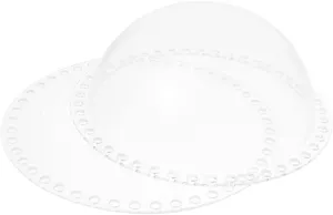 SEWACC DIY Kit Acrylic Dome Crochet Purse Bottom Round for Bag Making Supplies