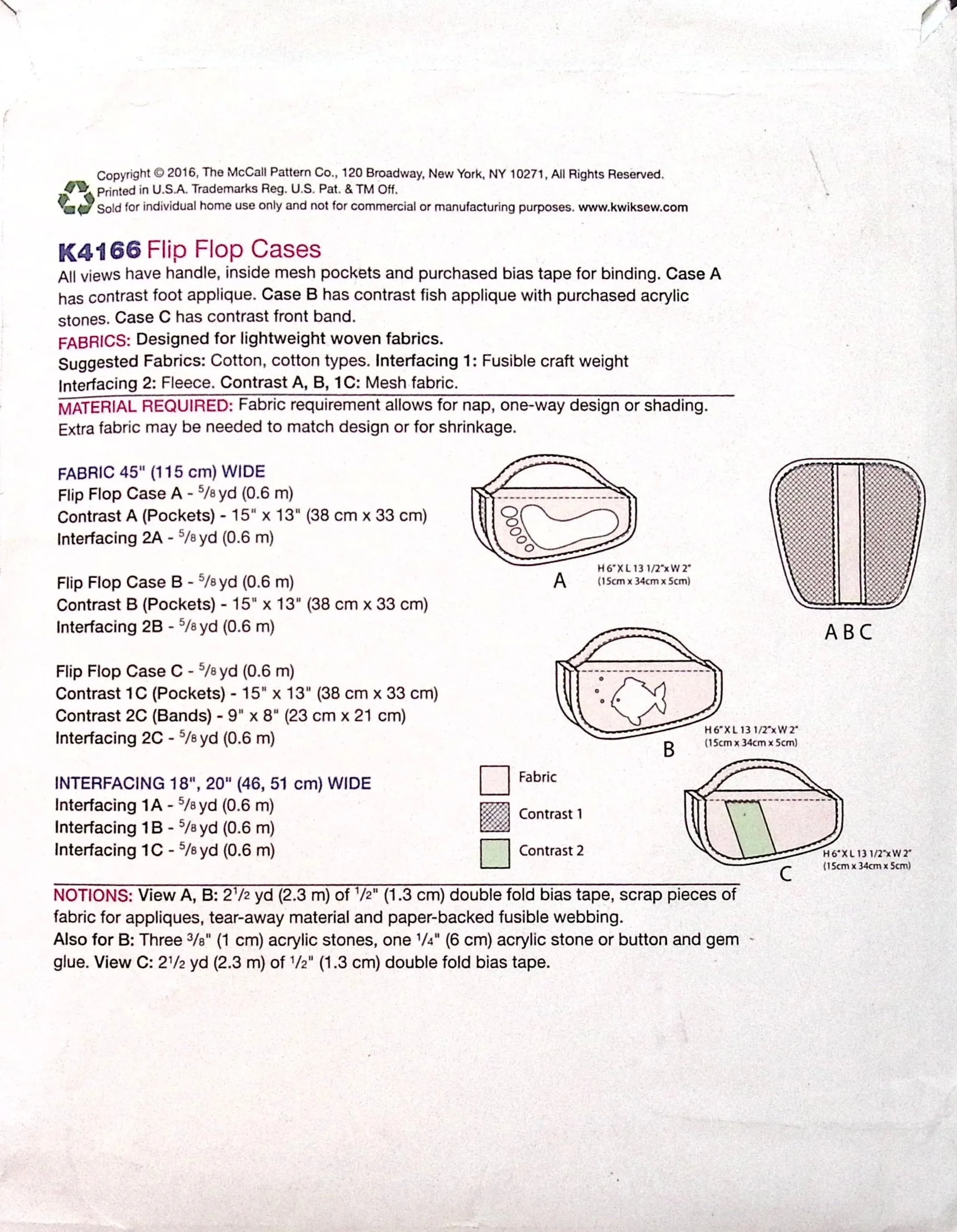 Sewing Pattern: Kwik Sew K4166